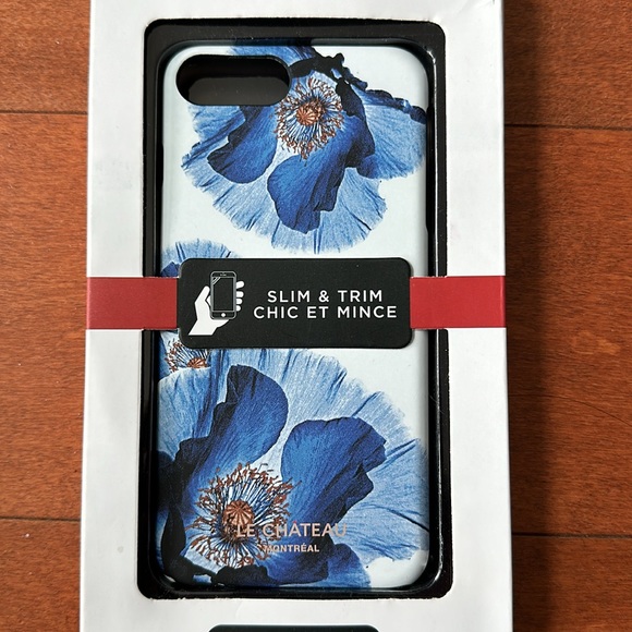 3 for $30 💖 iPhone 6 Plus Blue Floral Phonecase - Picture 5 of 7